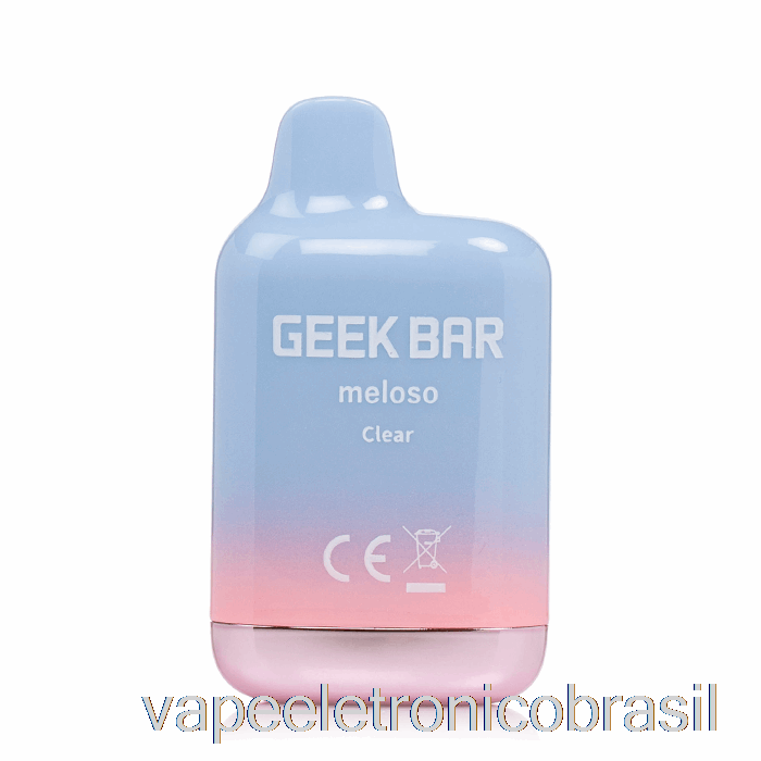 Vape Eletrônico Geek Bar Meloso Mini 1500 Descartável Transparente
